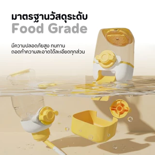 【ลดเหลือ129】ที่ให้อาหารสัตว์เลี้ยง ติดกรง 2in1 อัตโนมัติ ไม่ใช้ไฟ ประหยัดพื้นที่ สวย สำหรับสุนัขแมว Pet Feeder