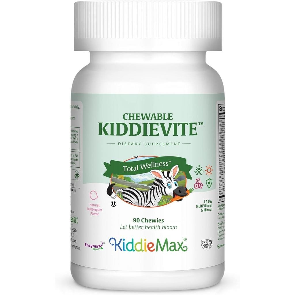 Kids Chewable Multivitamin – Kids Vitamins & Multivitamin with Vitamin C, A, E 3, D3, Calcium B12, B