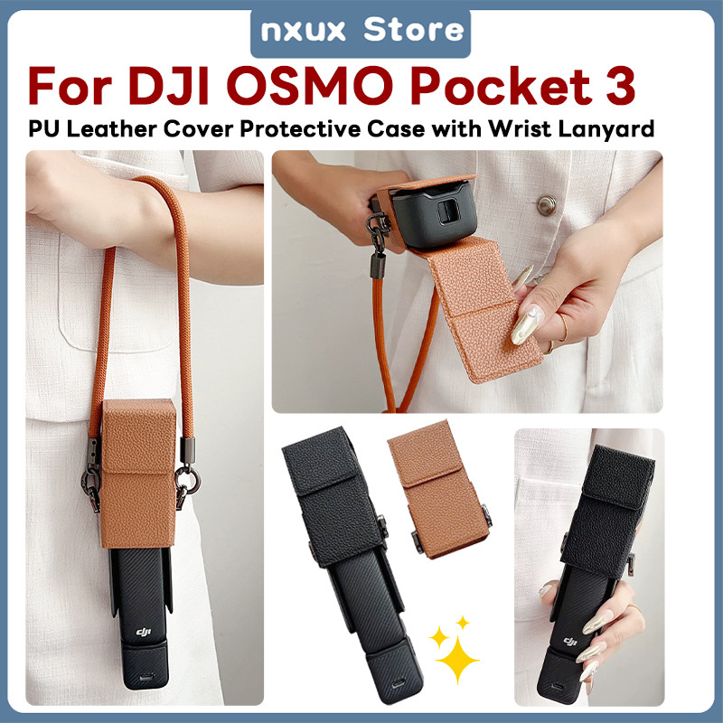 สำหรับ DJI OSMO Pocket 3 กล้อง Gimbal กับ PU หนังป้องกัน Filp ฝากการออกแบบกรณี สำหรับ DJI OSMO Pocke