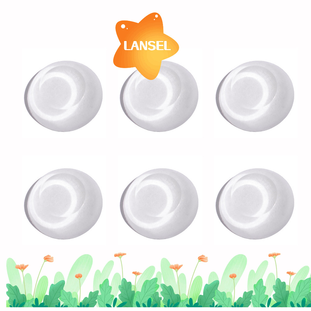 LANSEL 6 ชิ้นผนังประตู Handle Stopper, PU Wall Shield เบาะ, อเนกประสงค์ Self กาว Wall Mount Guard กั