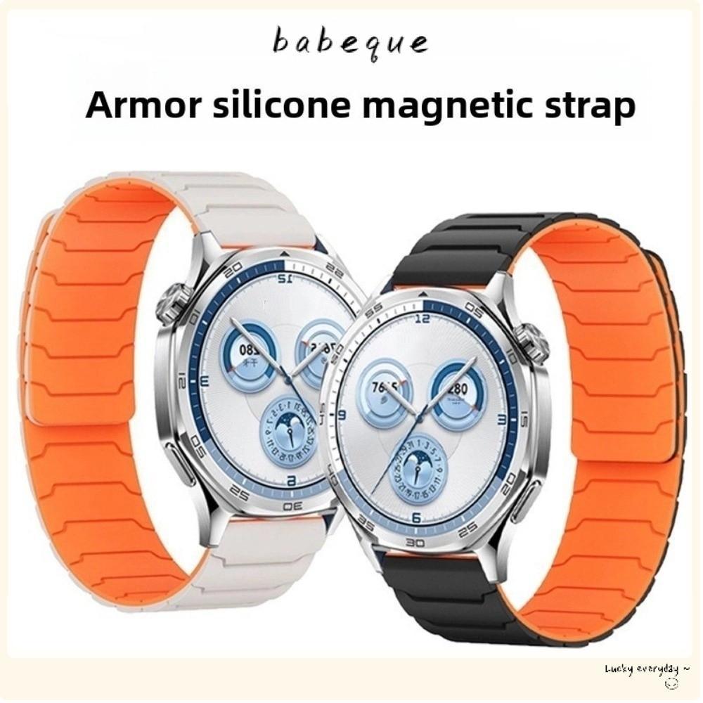 BABEQUE Loop Band,ซิลิโคนปรับสายรัดแม่เหล็ก,แฟชั่นยืดหยุ่น 20/22 มม.สายนาฬิกาสําหรับHuawei GT5/GT4 สวมใส่ง่าย