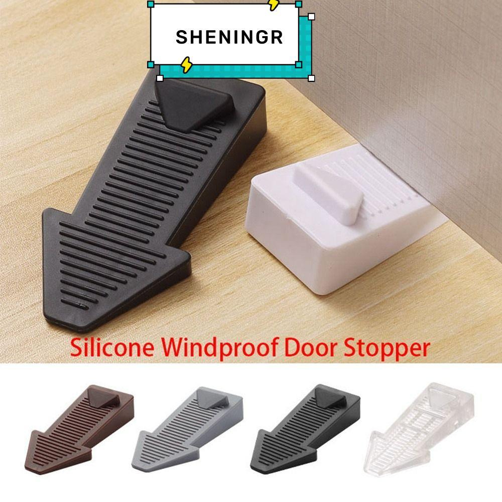 SHENING5R ที่กั้นประตู,ตัวป้องกันผนัง Anti Collision Floor Holder,คงที่ซ่อนซิลิโคนประตูห้องนอน