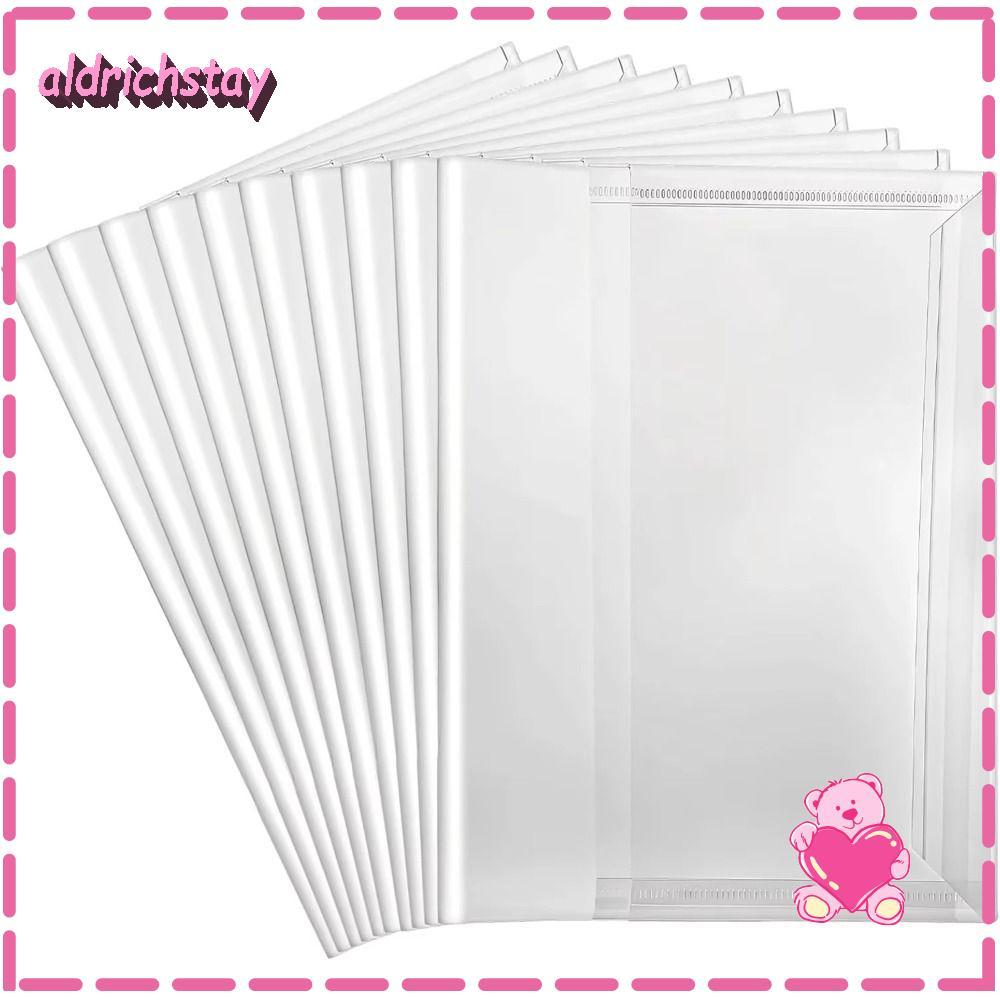 EXODUS 10 ชิ้น/เซ็ตหนังสือฝาครอบป้องกัน,กันน้ํา A4/A5/16K Book Wrapper Cover, Simple โปร่งใสหนังสือแ