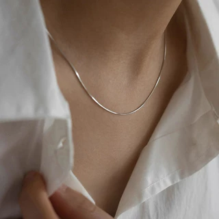 Love2Self X003 Non Tarnish สแตนเลสงูสร้อยคอโซ่ธรรมดาไม่มีสร้อยคอจี้ Chocker
