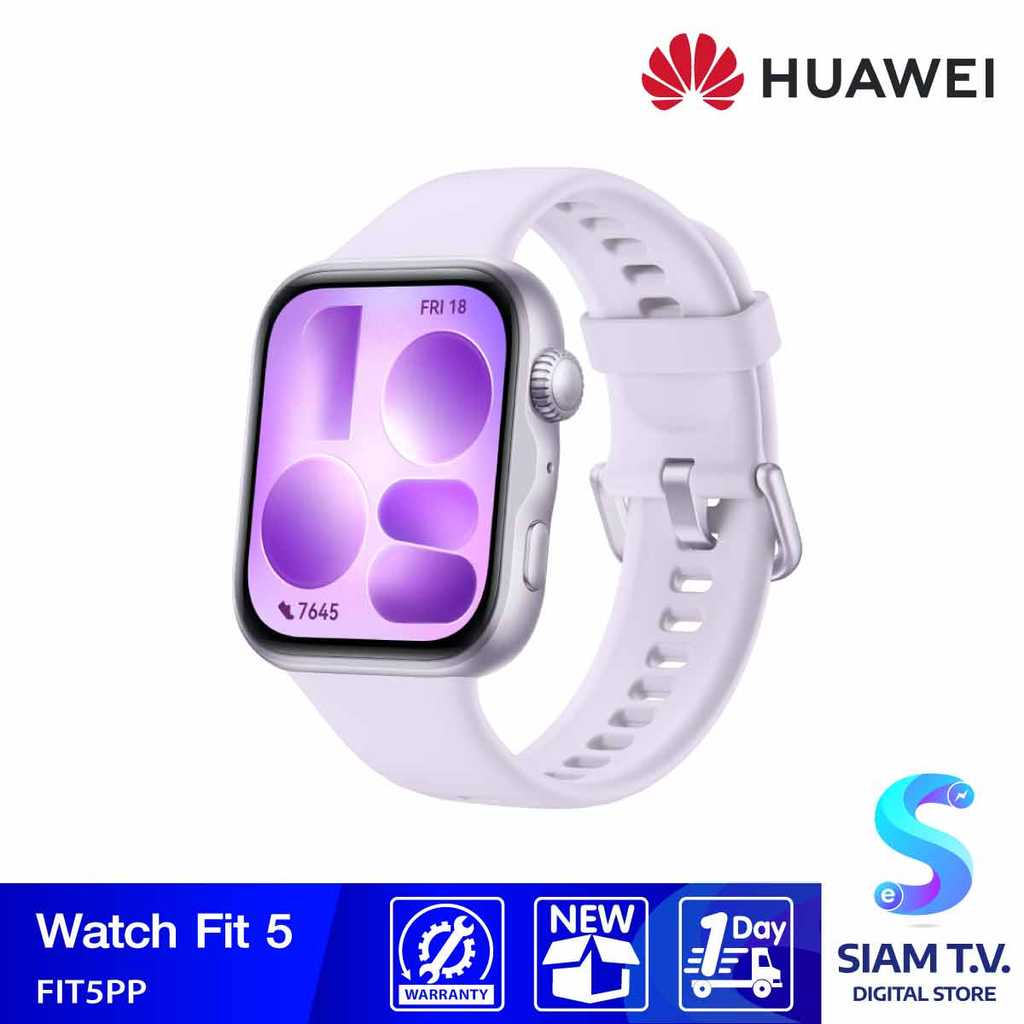 Huawei Watch Fit 5 - Purple (Fluoroelastomer Strap) โดย สยามทีวี by Siam T.V.