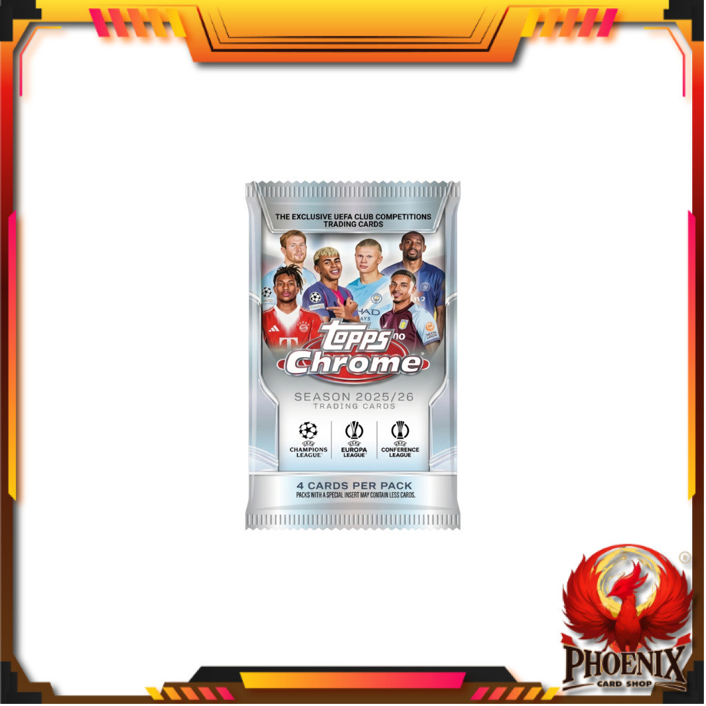 [ 1 ซอง ] 2025-26 Topps UEFA Club Competitions Chrome Soccer Value Pack (p3)