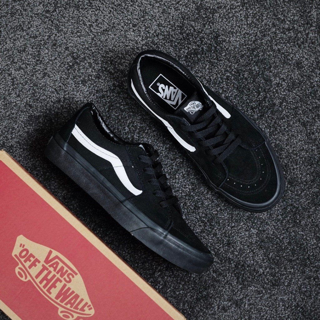 Vans SK8-Low Black Samurai Low-Top Vulcanized รองเท้าผ้าใบ