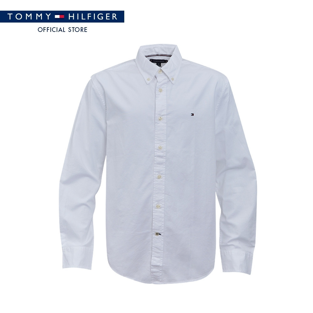 Tommy Hilfiger เสื้อเชิ๊ต ผู้ชาย รุ่น 78J8440 YCI - สีขาว