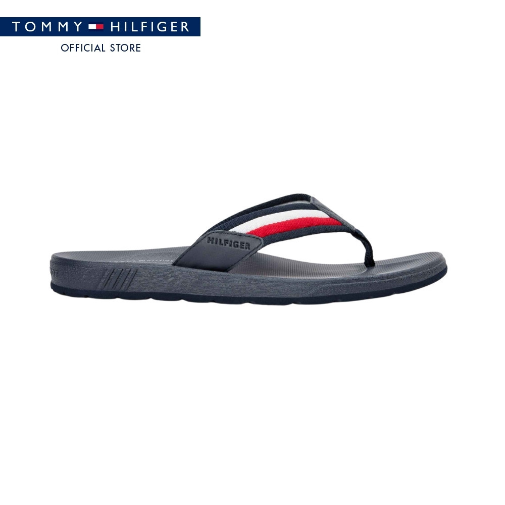 Tommy Hilfiger รองเท้าแตะ ผู้ชาย รุ่น FM0FM05803 0GY - สีน้ำเงิน
