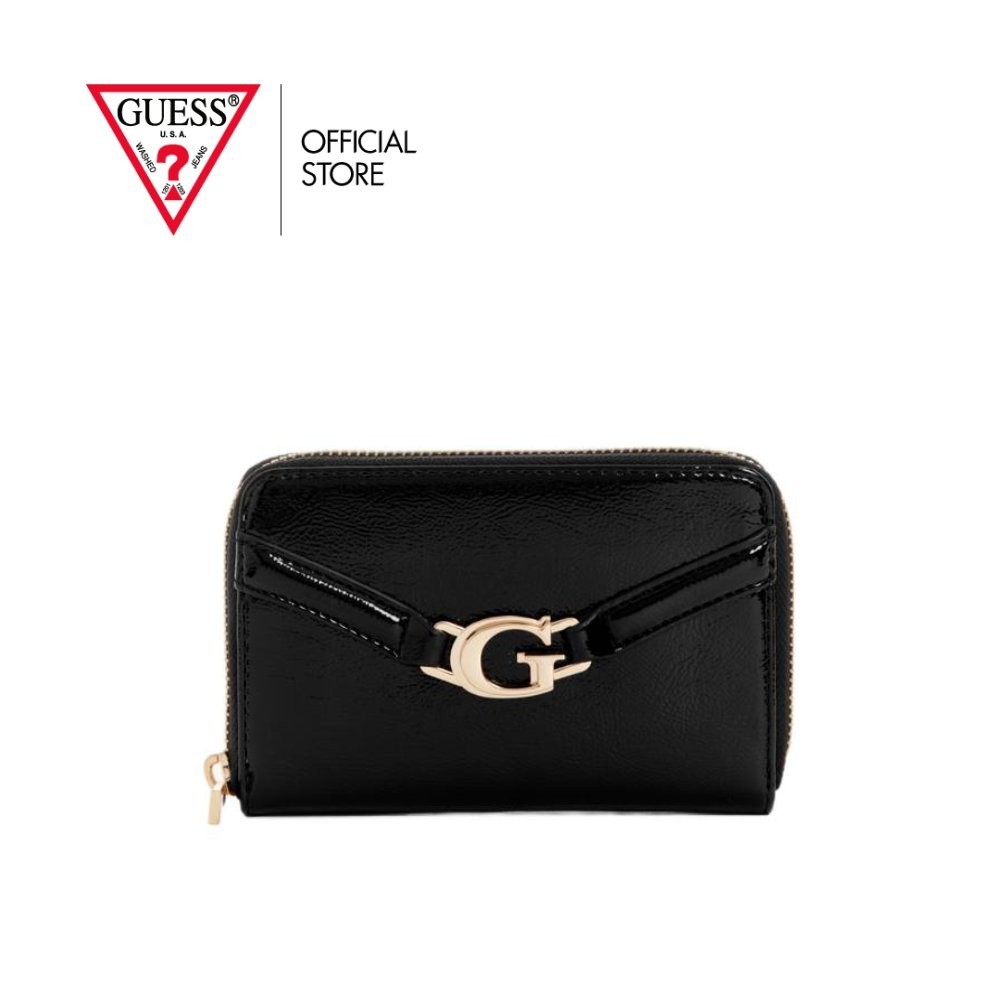 GUESS กระเป๋า รุ่น TG7993140 DEA SLG MEDIUM ZIP AROUND ZIP WALLET สีดำ