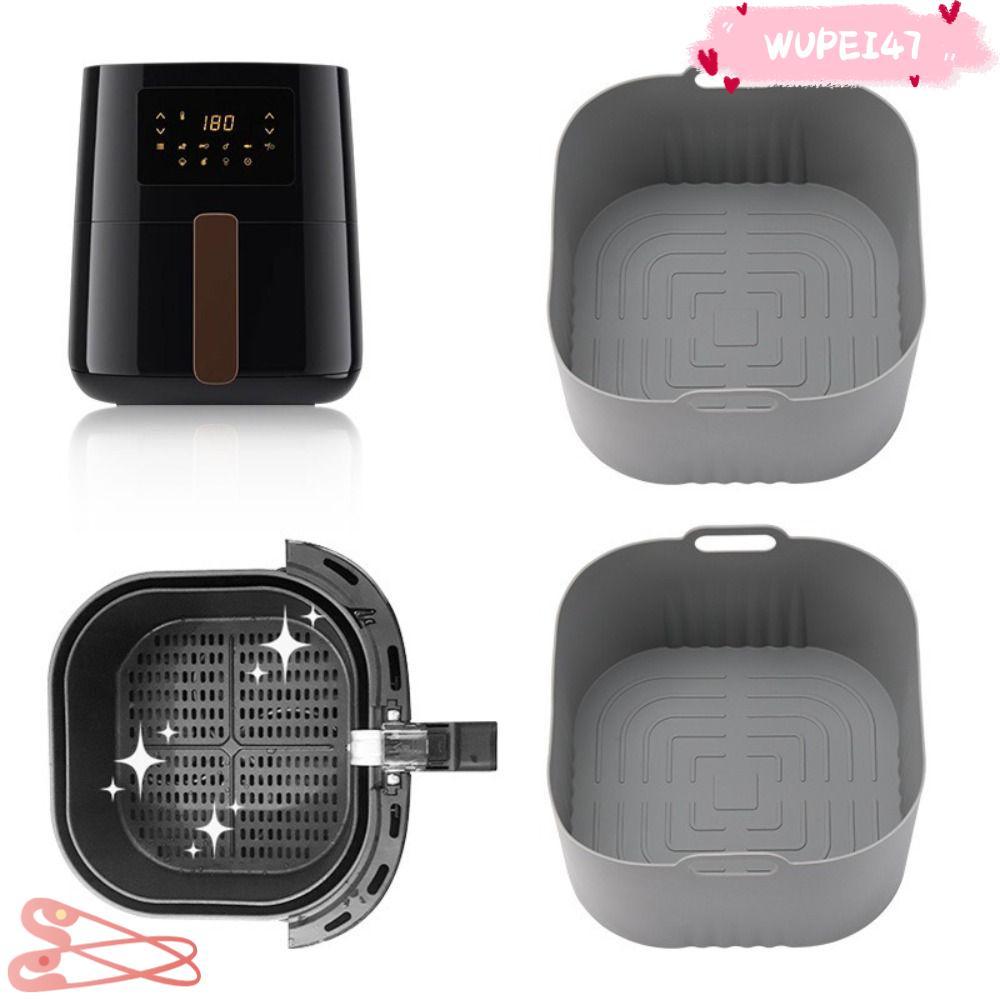 WUPEI47AD Air Fryer ซิลิโคน Liners, Square 4-5L Mould อุปกรณ์เสริม 17 ซม. สําหรับ