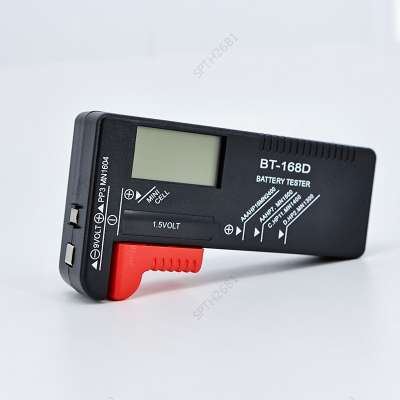 BT-168D เครื่องทดสอบแบตเตอรี่ดิจิตอล Universal LCD ทดสอบ AA/AAA/9V/1.5V พร้อมจอ วัดแรงดันไฟฟ้า TH26B1