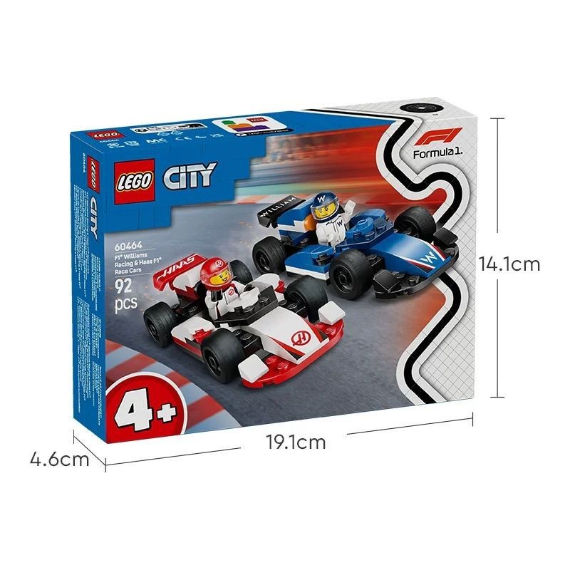 LEGO LEGO 60464 City Series Williams Fleet และมี Fleet F1 รถแข่งของเล่นบล็อกอาคาร 005