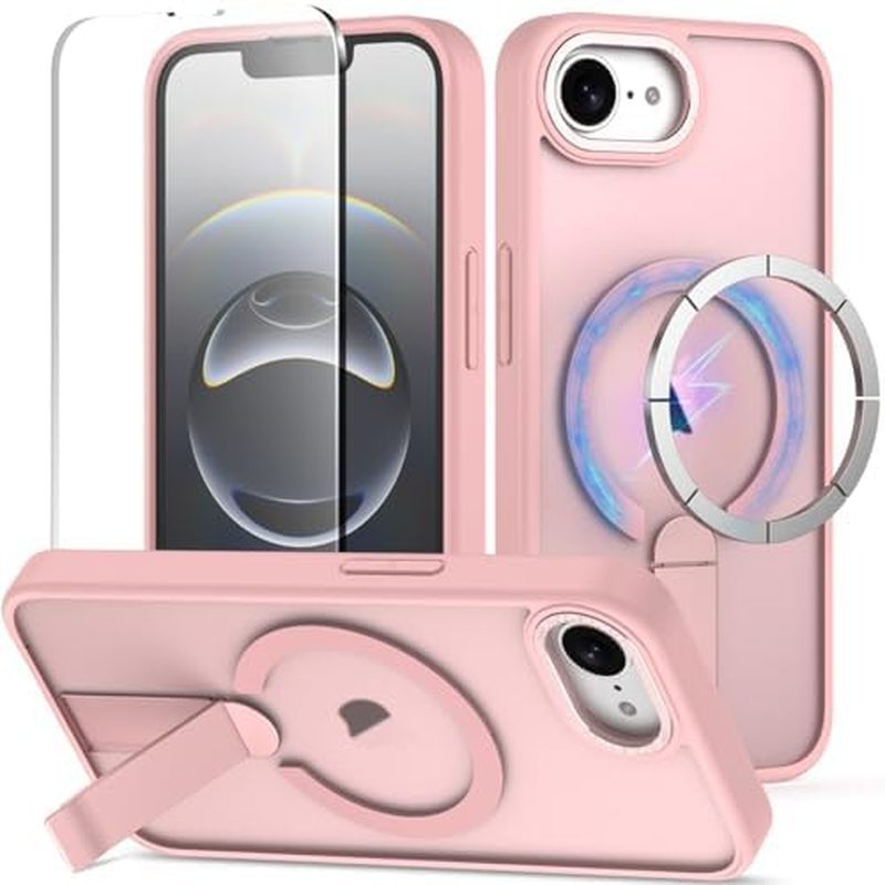 MMHUO Magnetic for iPhone 16e Case with Screen Protector,[เข้ากันได้กับ Magsafe],[Skin Feeling],Slim
