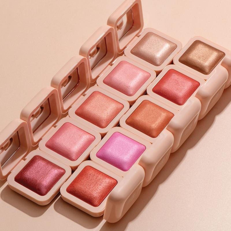 Glossy Glossy Powder Blush-Shining Glossy Makeup Effect-Beauty Goods