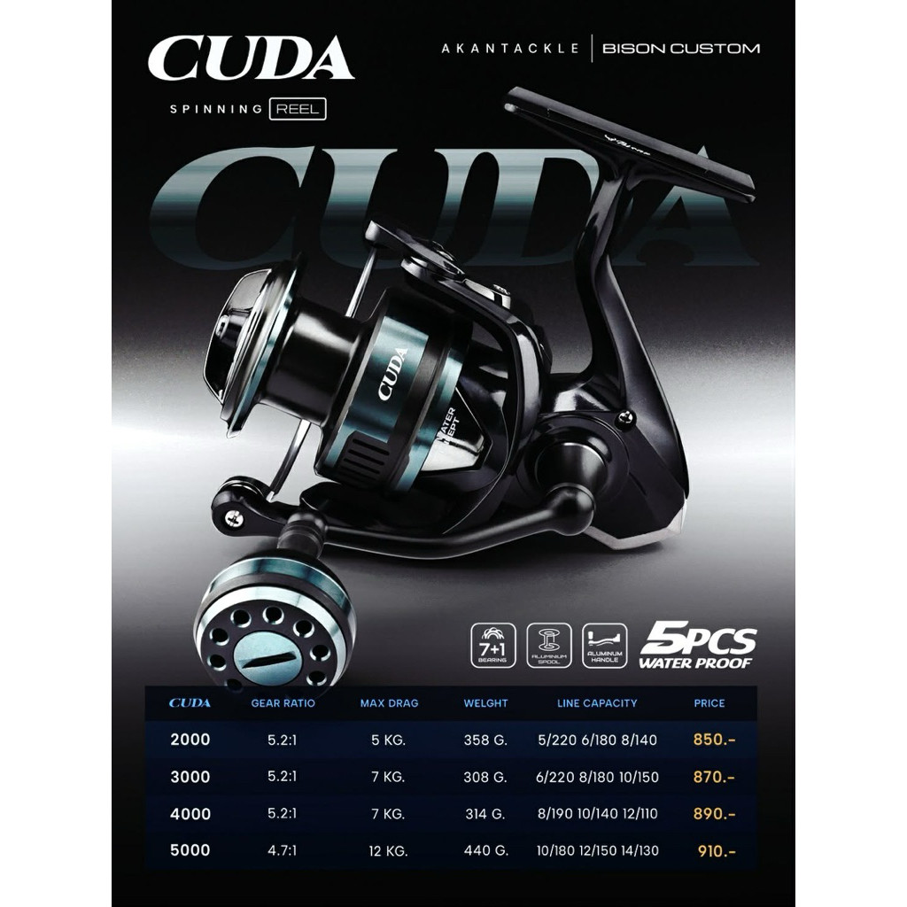 BISON CUDA รอกสปินนิ่ง NEW 2026