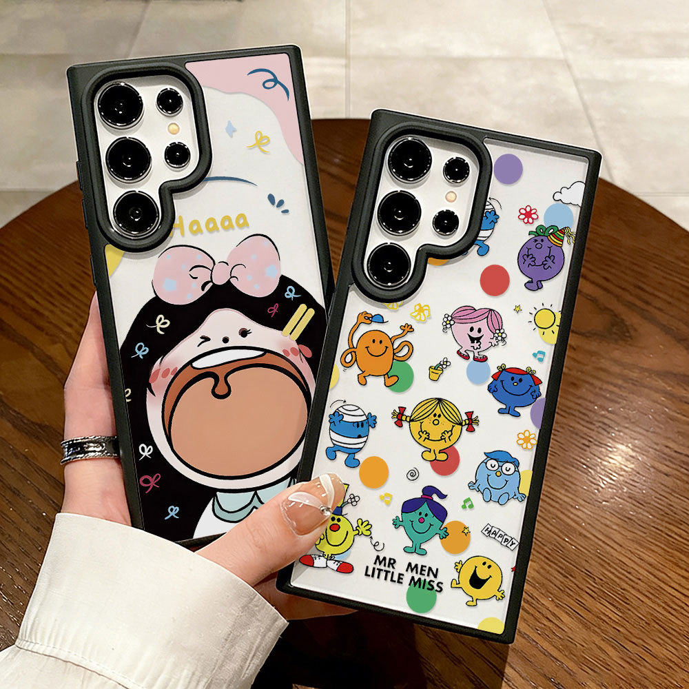 สาวแปลก ๆ เคส For Samsung A57 A37 A17 A16 A06 A05S A07 A05 A55 A36 A54 A15 A56 A35 A34 A25 S26 อะคริลิกฝ้า เคสโทรศัพท์