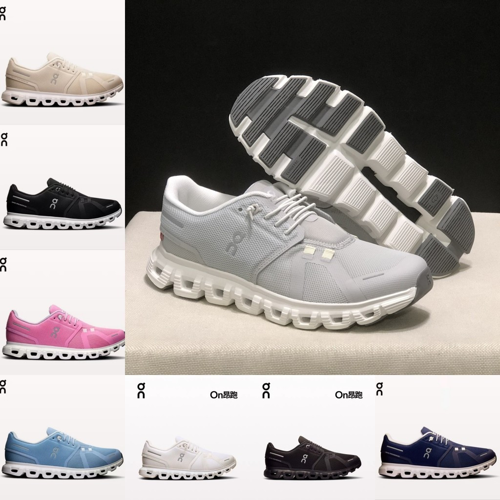On Running On Cloud 6 Cloud6 รองเท้าวิ่งสําหรับผู้ชายและผู้หญิงรองเท้าผ้าใบ Unisex คู่กันกระแทกน้ําห