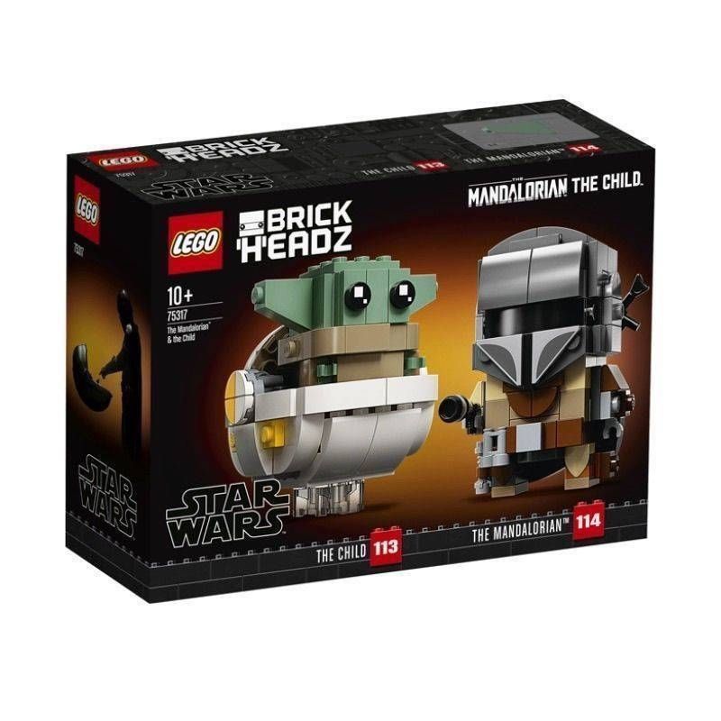 LEGO LEGO 75317 หัวเหลี่ยม Yoda Mandalorian Series ของเล่นบล็อกอาคารเด็ก ybl4.20