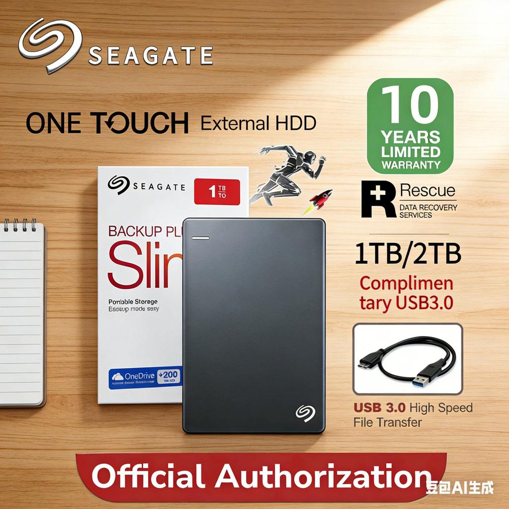SEAGATE External Harddisk ขนาด 2TB สำหรับ Mac/Windows เชื่อมต่อรวดเร็ว ราคาถูก สินค้าแนะนำ