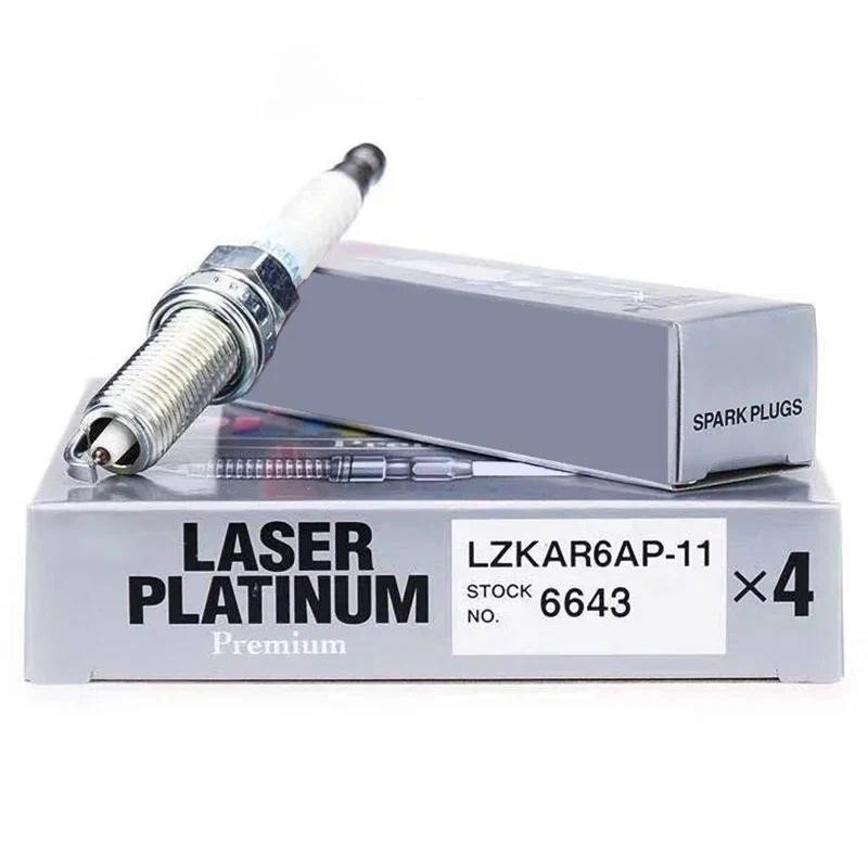 4/6 ชิ้น 6643 LZKAR6AP-11 หัวเทียนอิริเดียมสําหรับ NISSAN TIIDA X-TRAIL SUNNY QASHQAI LIVINA HR16DE 