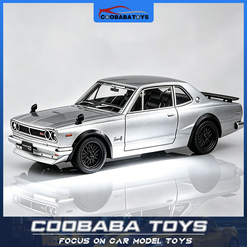ซีบีบี 1:22 นิสสัน GTR โลหะผสม ง ไอแคสต์ รถรุ่นของเล่นเสียงแสงดึงกลับสําหรับเด็กเด็กผู้ใหญ่รถสะสมของขวัญวันเกิด