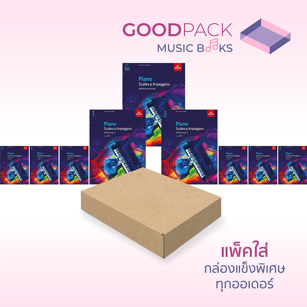 หนังสือ ABRSM Piano Scales & Arpeggios Initial Grade 1 2 3 4 5 6 7 8