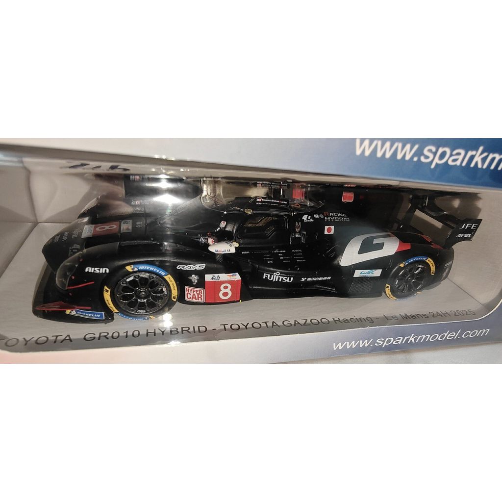 Spark 1 43 รถแข่ง รุ่น Toyota gr010 Le Man 2025 เก็บเงินปลายทาง