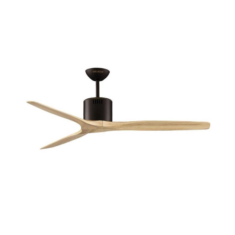 L&E พัดลมเพดานKEN52DC DBG/NATURAL WOOD-DR+RC