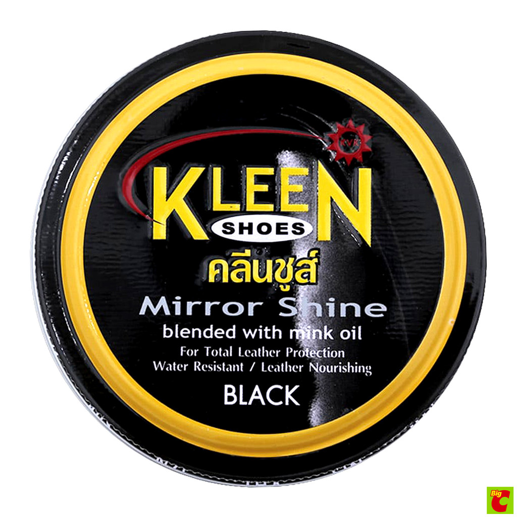 คลีนชูส์ มิร์เรอร์ ชายน์ ขี้ผึ้งขัดรองเท้า สีดำ 125 มล.