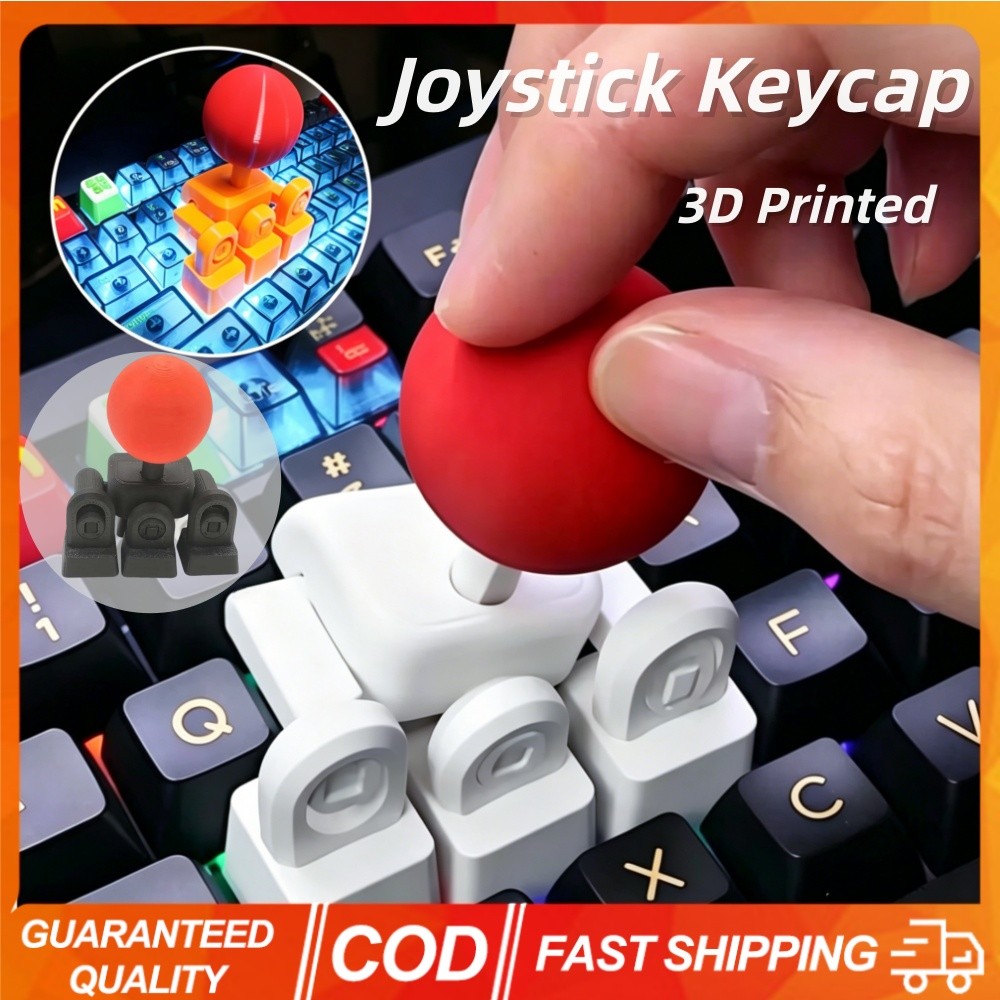 3D พิมพ์จอยสติ๊กสร้างสรรค์ Keycap คีย์บอร์ดภายนอกเกมจอยสติ๊กอาร์เคดเกม Rocker สําหรับ WASD คีย์บอร์ด Cross-axis ใช้งานร่วมกับ Gaming Keycap