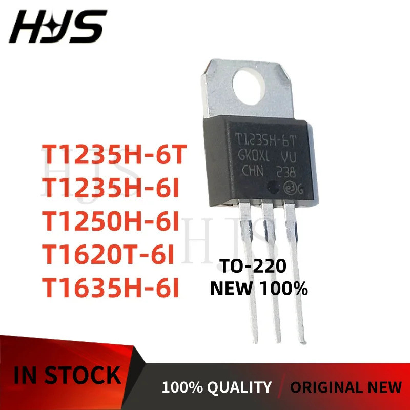 10 ชิ้นใหม่ 100% original T1235H-6T T1235H-61 T1250H-61 T1620T-61 T1635H-6I TO-220 ในสต็อกชิป ic mos