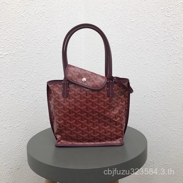Jujube Goyard Classic Grey Mini Double-Sided Shopping Bag | กระเป๋าซิปขนาดเล็กสองด้าน สไตล์แม่ลูก อิ
