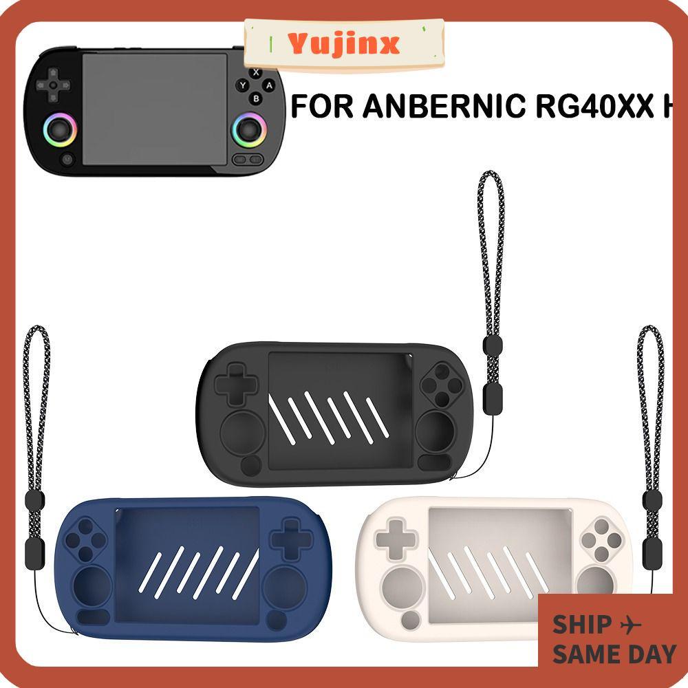 YUJINX เกมคอนโซล, ฝาครอบป้องกันเกมมือถือป้องกันรอยขีดข่วน, อุปกรณ์เสริมกันกระแทกสําหรับ ANBERNIC RG40XX H