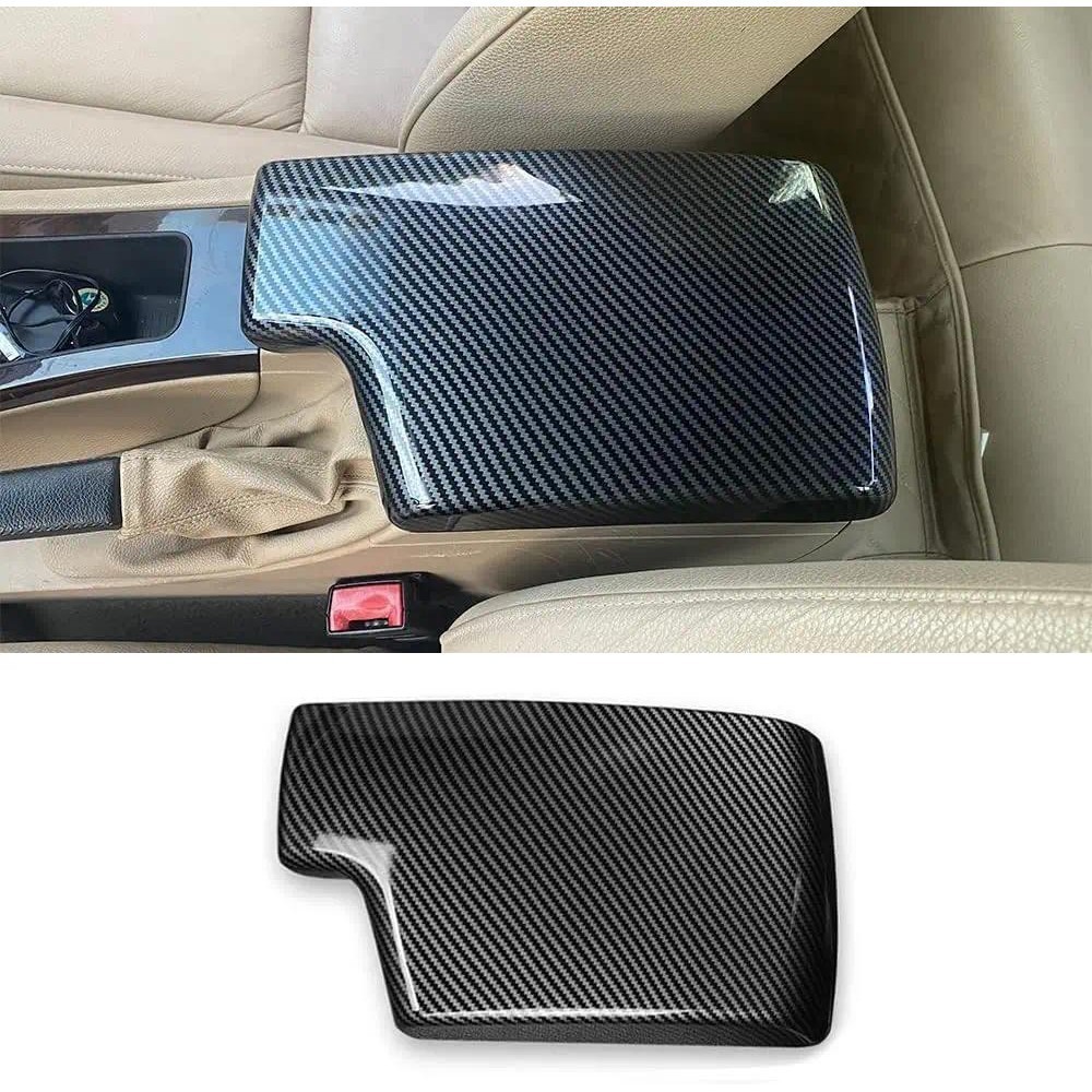 Auto E90 E91 E92 E93 คาร์บอนไฟเบอร์คอนโซลกลางกล่องคอนโซลกล่องสําหรับ BMW 323i 325i 328i 330i 335d 33