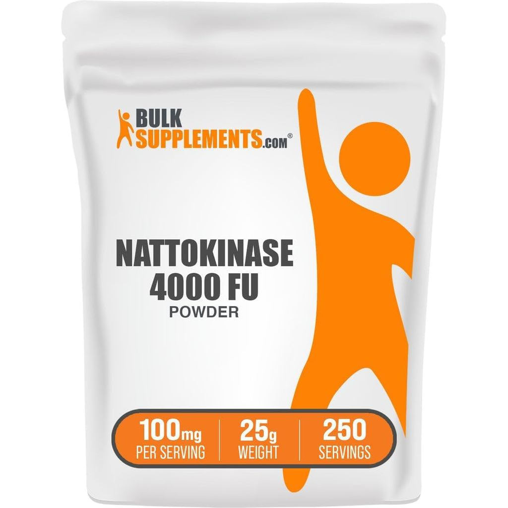 Bulks.com Nattokinase Powder - แป้งนัตโตะ, Nattokinase, Nattokinase 4000FU จากสารสกัดจากนัตโตะ, เสิร