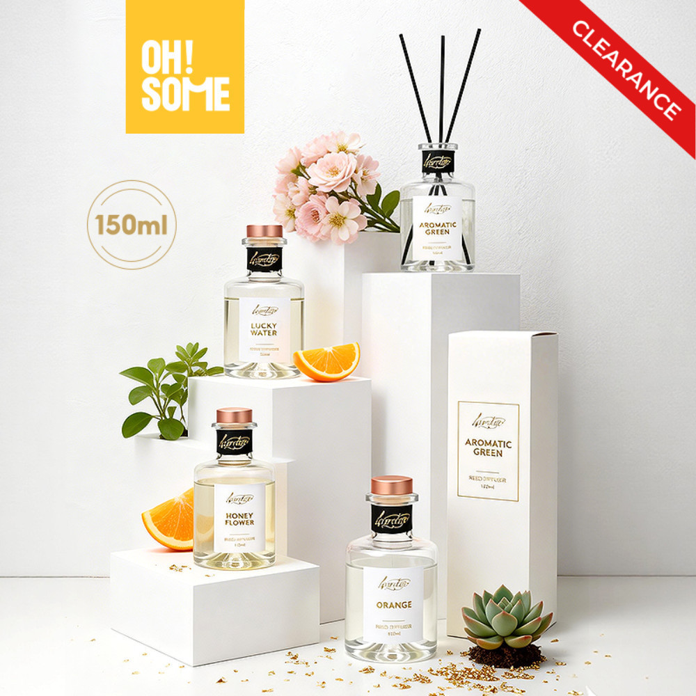 OHSOME ก้านไม้หอมกระจายกลิ่น น้ำหอมปรับอากาศกลิ่นดอกไม้ธรรมชาติ 150 มล.