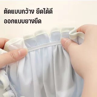 หมวกอาบน้ํา อีวา หมวกคลุมผมกันน้ํานํากลับมาใช้ใหม่ได้น้ําหนักเบาอาบน้ําสปาทําความสะอาดห้องครัวลูกไม้น่ารัก