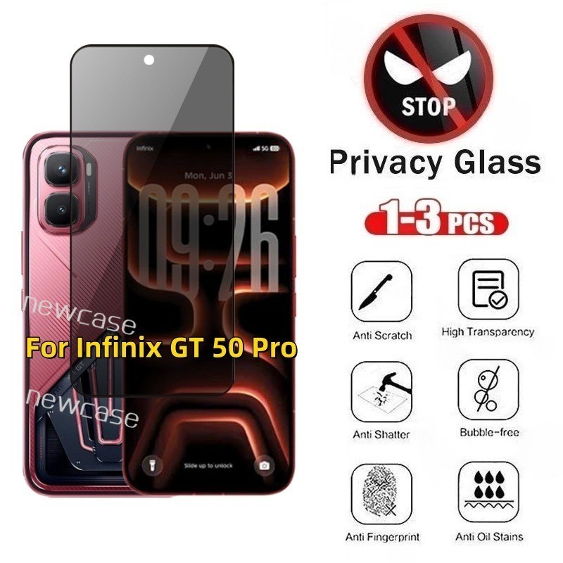 1-3Pcs ความเป็นส่วนตัว Anti Spy ป้องกันหน้าจอกระจกนิรภัยสําหรับ Infinix GT 50 30 20 Pro 5G 2026 GT50