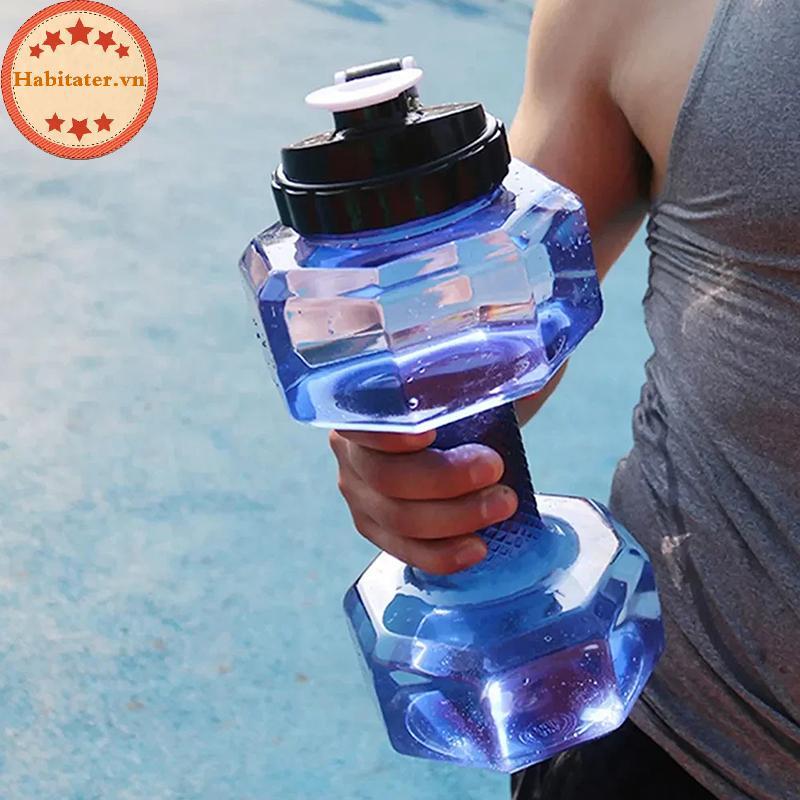 TATER 2.2L Dumbbell Shaped Kettle Sport Water Bottle Fitness Cycling Water Bottle Creative Summer Wa