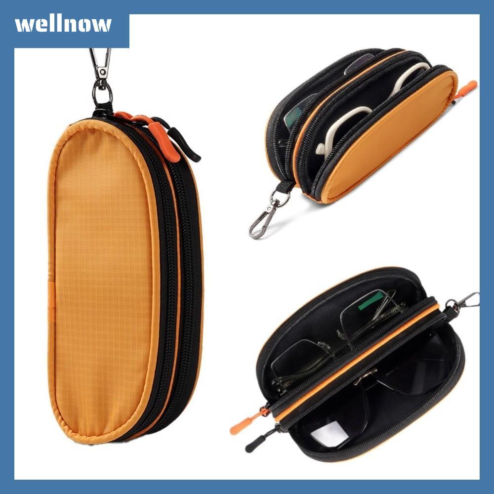 กล่องใส่แว่นตา WELLNOW กันน้ำสำหรับแว่นกันแดด พร้อมกระเป๋าพกพาสองชั้น