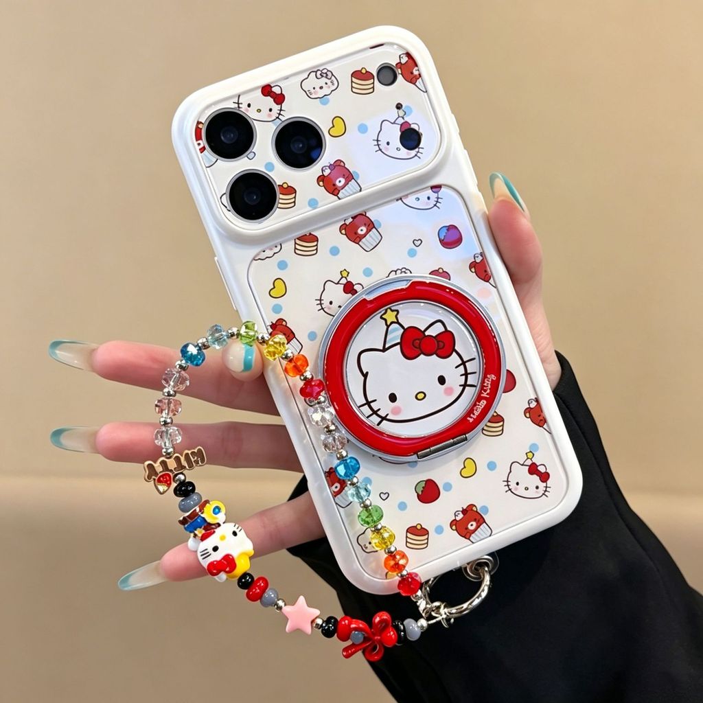 แมวน่ารัก เหมาะสําหรับ ipone17 เคสโทรศัพท์ Apple 16proma Dot Bracket 15 หน้าต่างขนาดใหญ่ 14 การ์ตูน 