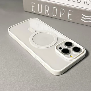 แม่เหล็กสําหรับเคสชาร์จไร้สายสําหรับ iPhone 16 15 14 13 12 11 Pro Max Xs XR ซิลิโคนกันชนกันกระแทก