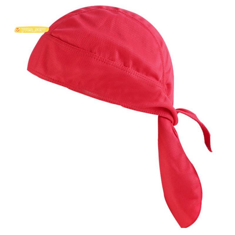 yves_serviceQuick Dry Head Scarf Pure Cycling Cap Summer Men Running Riding Bandana Headscarf Pirate