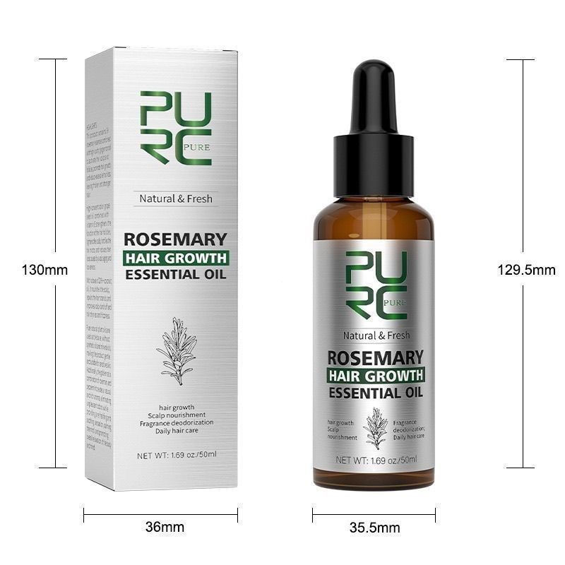 [ขายร้อน] PURC Rosemary Hair Care Essential Oil Ginger Scalp Hair Growth Care 4.8 2NDQ