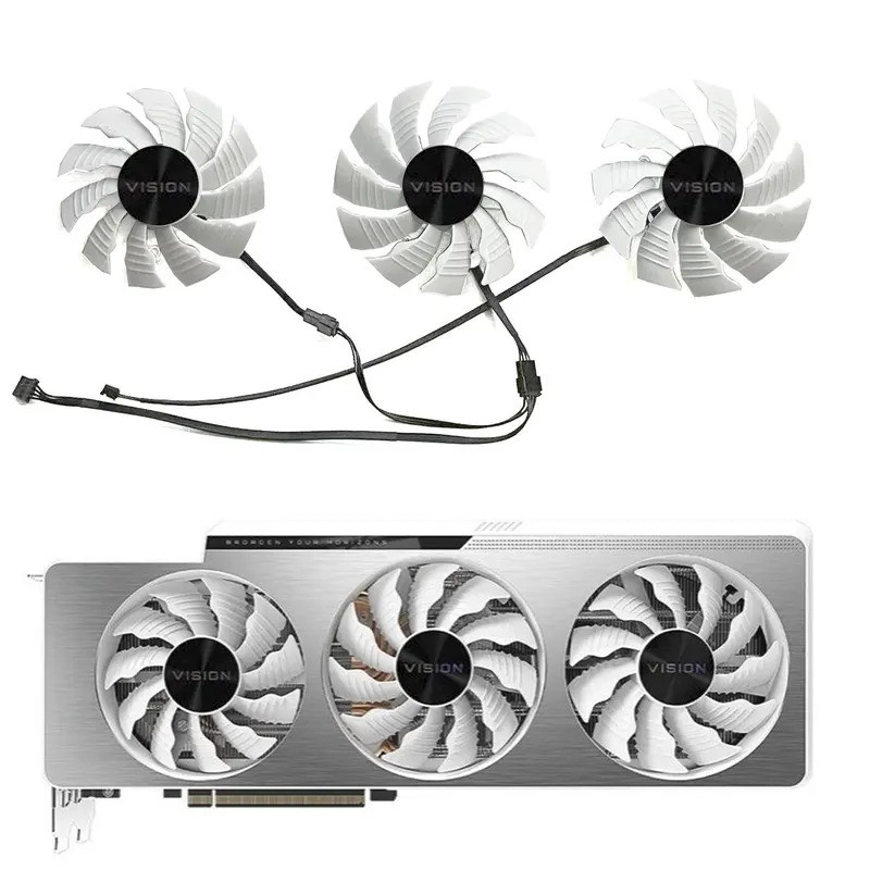 82 มม.87 มม.PLA09215S12H 12V 0.55A RTX3080 3090 พัดลมกราฟิกสําหรับ GIGABYTE RTX 3070 3080 Ti RTX 309
