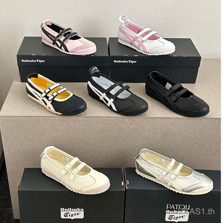 Onitsuka MEXICO 66 TGRS รองเท้าบัลเล่ต์ลําลองสําหรับสุภาพสตรี JVDR
