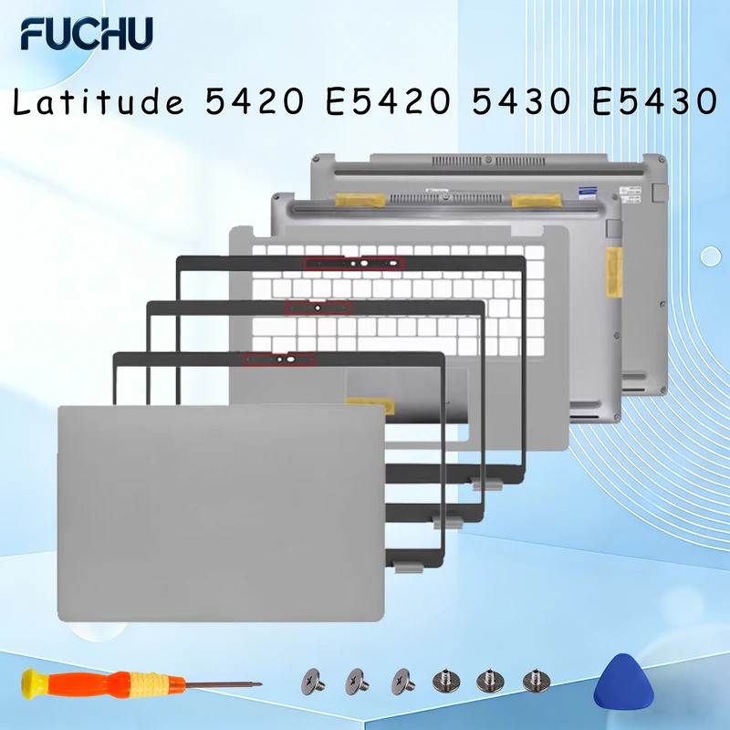 สําหรับ Latitude 5420 E5420 5430 E5430 LCD ฝาครอบด้านหน้า Palmrest ด้านล่างกรณี 0DW98X 063DTN 14 นิ้