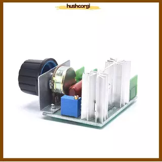 [hushcorgi] หรี่ไฟ 220V 2000W ตัวควบคุมความเร็ว สวิตช์หรี่ไฟ เครื่องปรับแรงดันไฟฟ้าอิเล็กทรอนิกส์ สต็อกใหม่