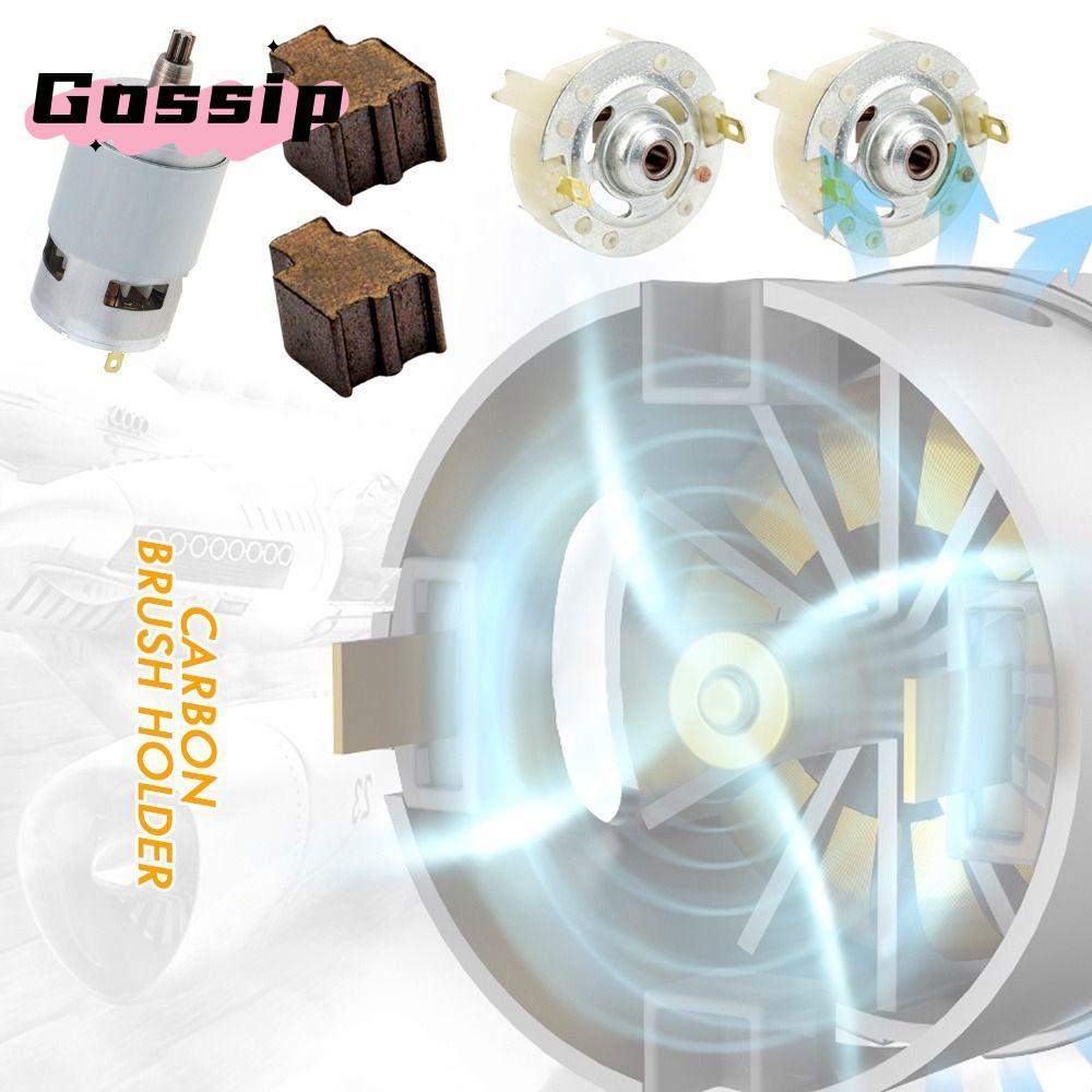 GOSSIP ที่ใส่แปรงคาร์บอน, มอเตอร์ไฟฟ้าลิเธียมพลาสติก RS775, อุปกรณ์เสริมคุณภาพสูง 2 รูปแบบ 12-25V สว